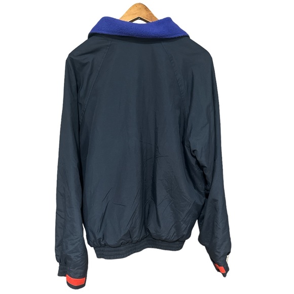 Vintage Land's End Jacket Medium Black Purple Red - Picture 2 of 6